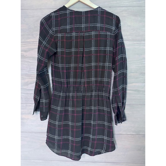 ALC A.L.C. Simona Shirt Dress
Long Sleeve Check Plaid Silk Black
Red‎ Size 2 New - Picture 3 of 4